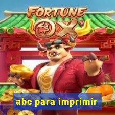 abc para imprimir